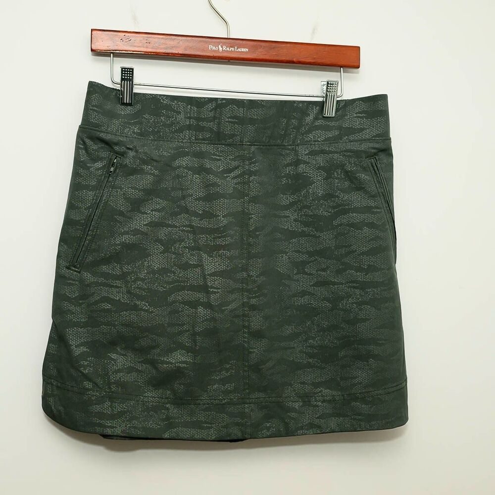 Orvis Skort M Green Camo Tennis Pickleball Athletic Activewear